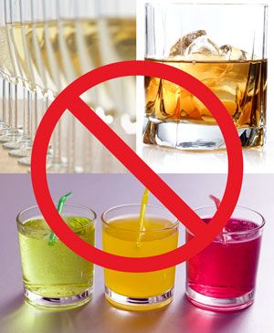 Ne buvez pas non plus de boissons gazeuses et sucrées