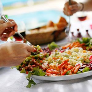 menu de cuisine méditerranéenne (Grèce, Italie, Espagne et France) - Une bonne nutrition aide à protéger la santé